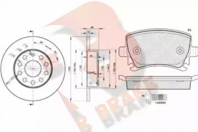 R BRAKE 3r16005310 -